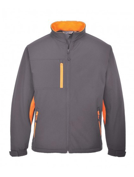 giacca in softshell bicolore tre strati
